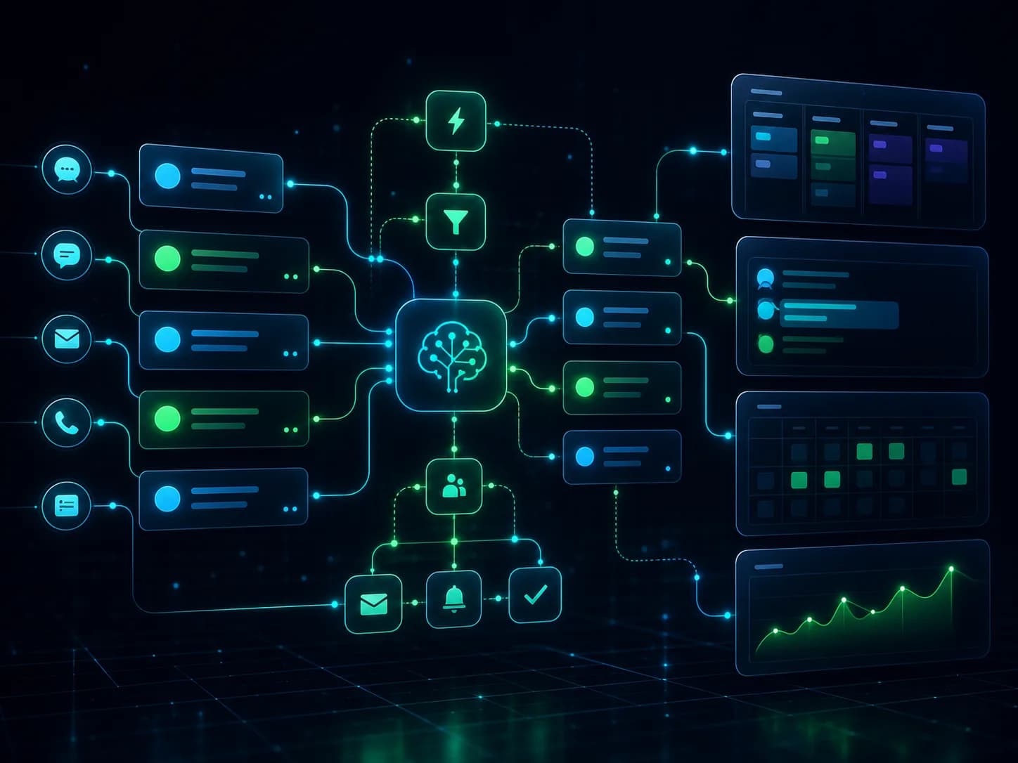 Fluxo de automação e acompanhamento comercial